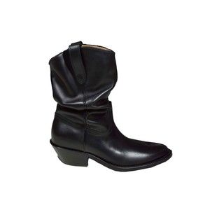 Maison Margiela Black Leather Tabi Texan Boots - NWT